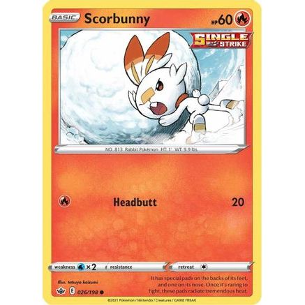 Scorbunny 26/198 - SWSH06 Chilling Reign