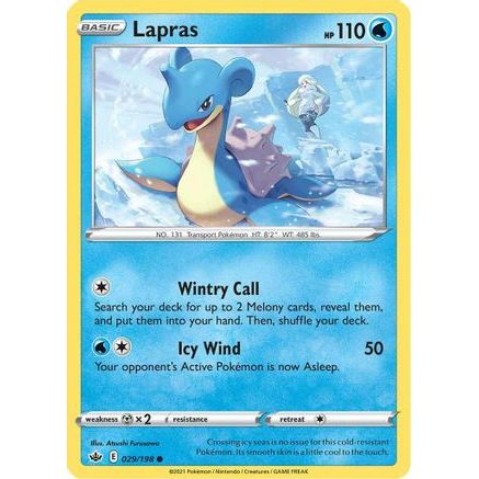 Lapras 29/198 - SWSH06 Chilling Reign Reverse Holofoil