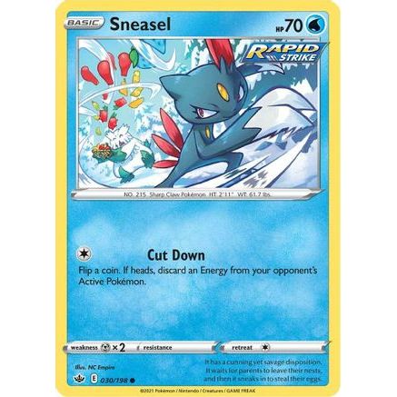 Sneasel 30/198 - SWSH06 Chilling Reign Reverse Holofoil