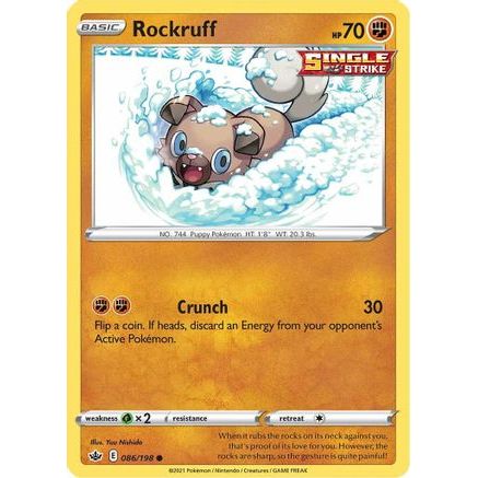 Rockruff 86/198 - SWSH06 Chilling Reign