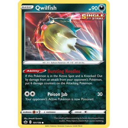 Qwilfish 101/198 - SWSH06 Chilling Reign