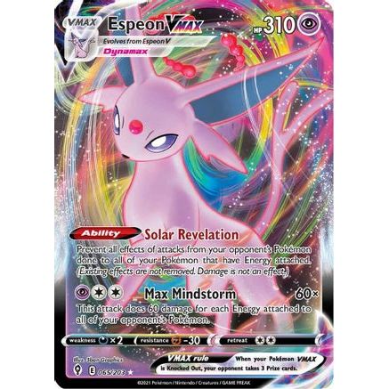 Espeon VMAX 65/203 - SWSH07 Evolving Skies Holofoil