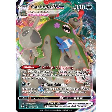 Garbodor VMAX 101/203 - SWSH07 Evolving Skies Holofoil