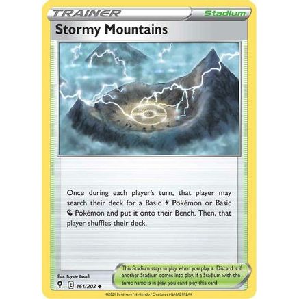 Stormy Mountains 161/203 - SWSH07 Evolving Skies