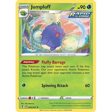 Jumpluff 4/203 - SWSH07 Evolving Skies Holofoil