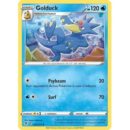 Golduck 25/203 - SWSH07 Evolving Skies Reverse Holofoil