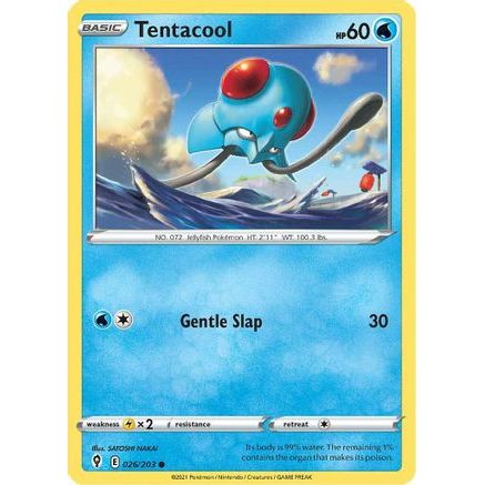 Tentacool 26/203 - SWSH07 Evolving Skies Reverse Holofoil