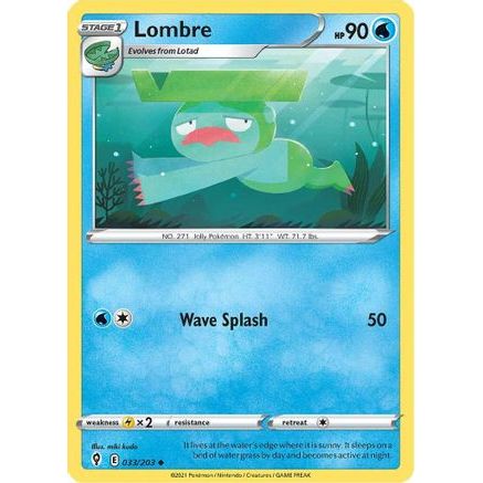 Lombre 33/203 - SWSH07 Evolving Skies Reverse Holofoil