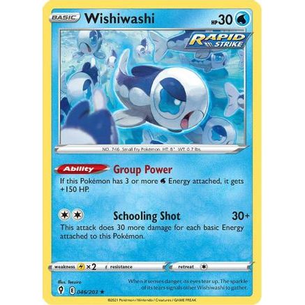 Wishiwashi 46/203 - SWSH07 Evolving Skies Reverse Holofoil