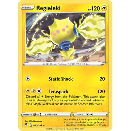 Regieleki 60/203 - SWSH07 Evolving Skies Reverse Holofoil