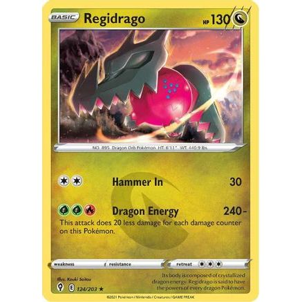 Regidrago 124/203 - SWSH07 Evolving Skies Holofoil