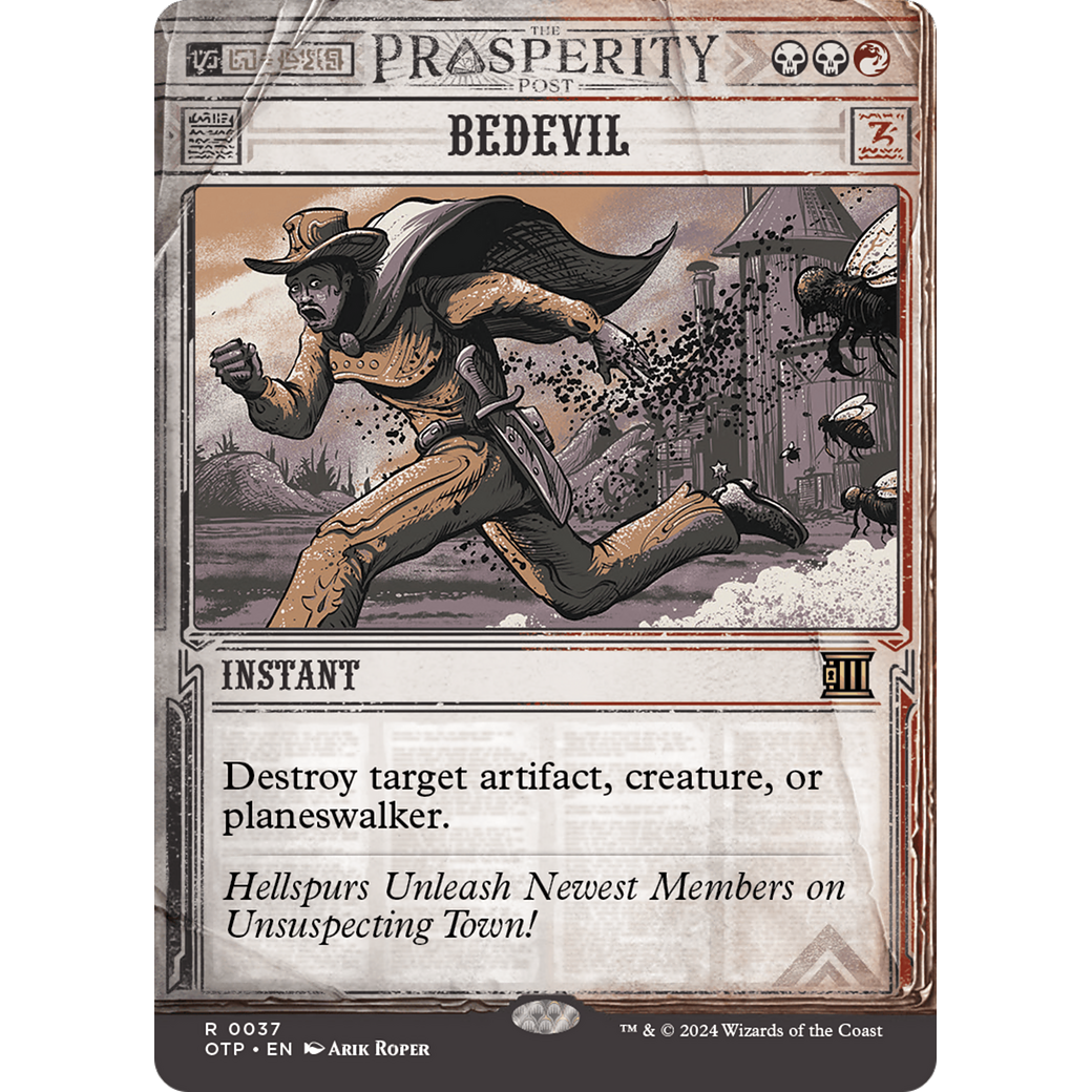 Bedevil (OTP-037) - Breaking News: (Showcase) (Borderless) Foil