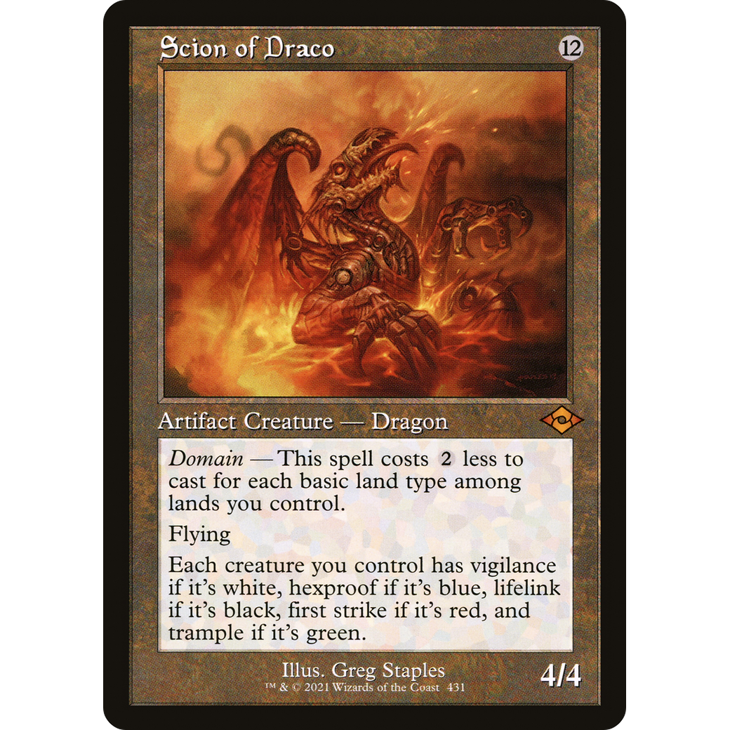 Scion of Draco (MH2-431) - Modern Horizons 2 Etched Foil