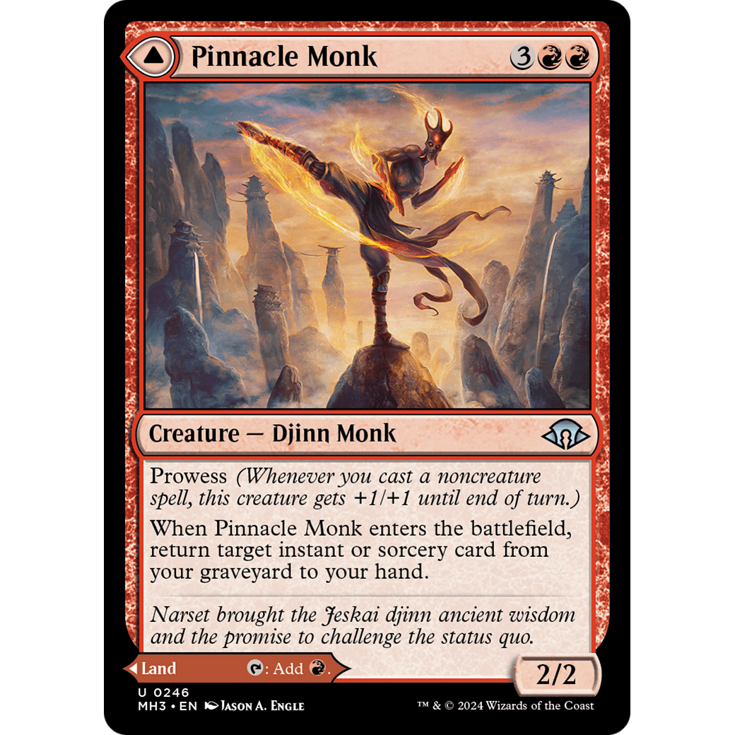 Pinnacle Monk // Mystic Peak (MH3-246) - Modern Horizons 3 Foil