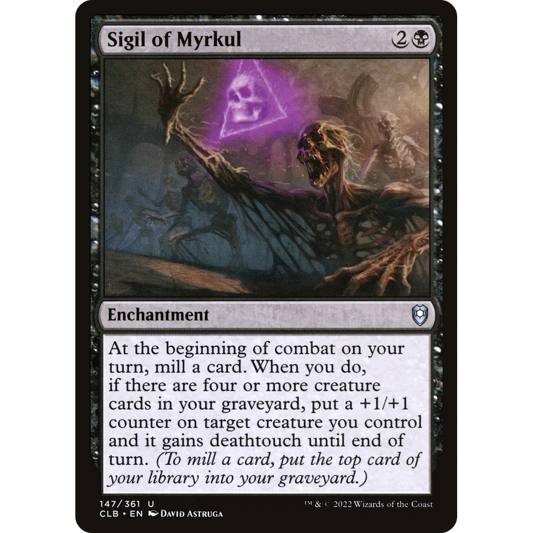 Sigil of Myrkul (CLB-147) - Commander Legends: Battle for Baldur's Gate Foil