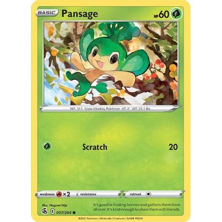 Pansage 7/264 - SWSH08 Fusion Strike