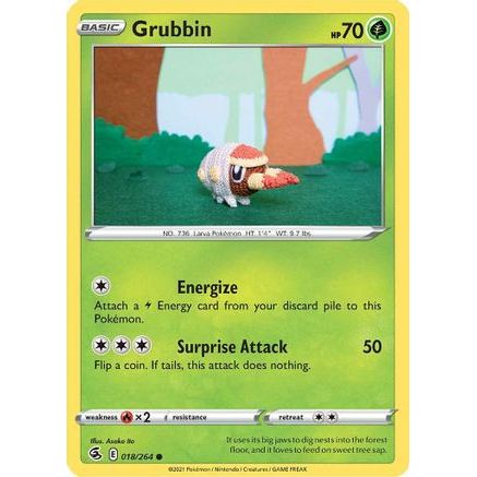 Grubbin 18/264 - SWSH08 Fusion Strike