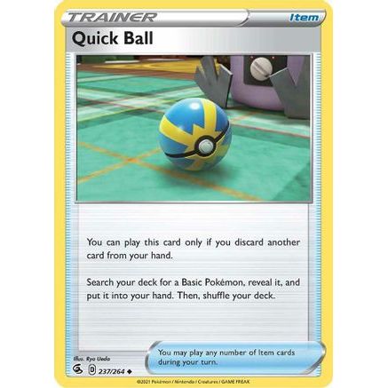 Quick Ball 237/264 - SWSH08 Fusion Strike Reverse Holofoil