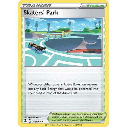 Skaters' Park 242/264 - SWSH08 Fusion Strike Reverse Holofoil
