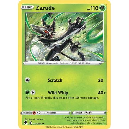 Zarude 27/264 - SWSH08 Fusion Strike Reverse Holofoil