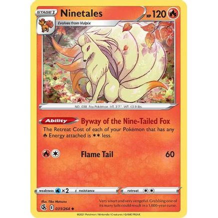 Ninetales (31) 31/264 - SWSH08 Fusion Strike