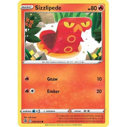 Sizzlipede (46) 46/264 - SWSH08 Fusion Strike