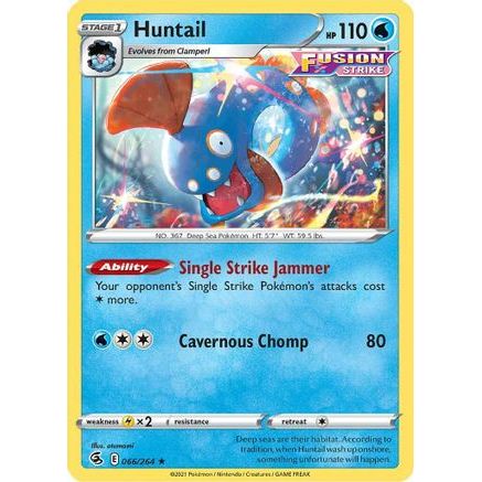 Huntail 66/264 - SWSH08 Fusion Strike Reverse Holofoil