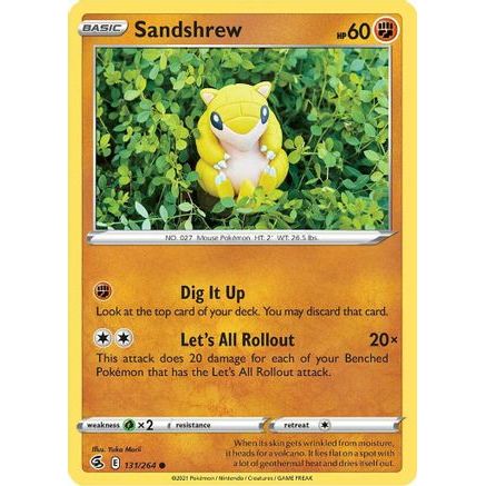 Sandshrew 131/264 - SWSH08 Fusion Strike Reverse Holofoil