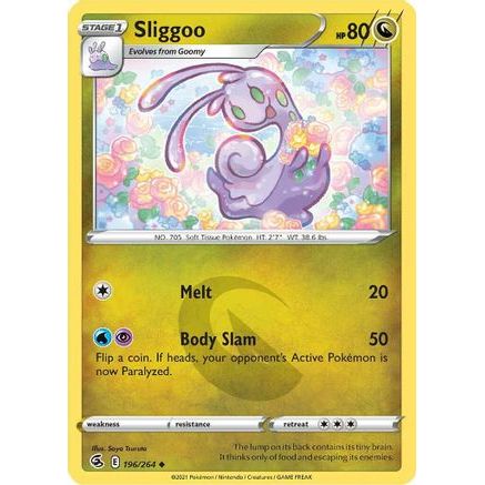 Sliggoo 196/264 - SWSH08 Fusion Strike