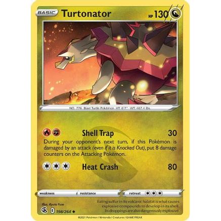 Turtonator 198/264 - SWSH08 Fusion Strike Reverse Holofoil