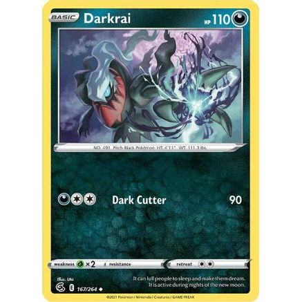 Darkrai 167/264 - SWSH08 Fusion Strike Reverse Holofoil