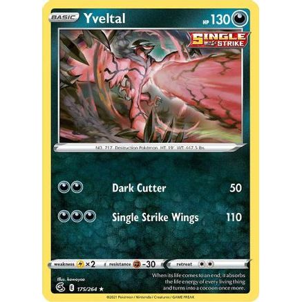 Yveltal 175/264 - SWSH08 Fusion Strike Reverse Holofoil