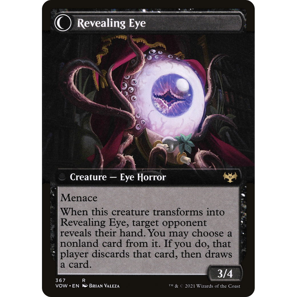 Concealing Curtains (Extended Art) (VOW-367) - Innistrad: Crimson Vow: (Extended Art, Double Faced Transform)