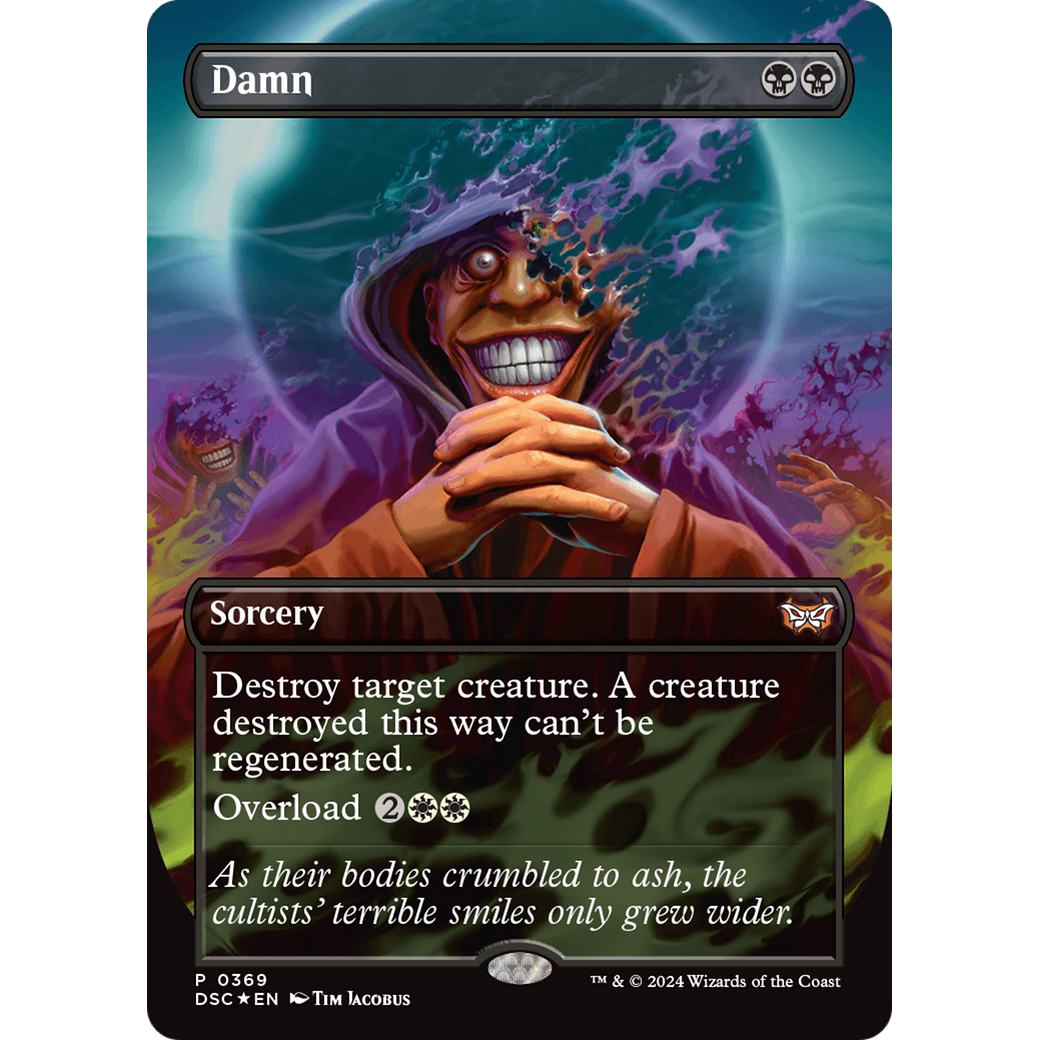 Damn (DSC-369) - Duskmourn: House of Horror Commander (Borderless) Foil