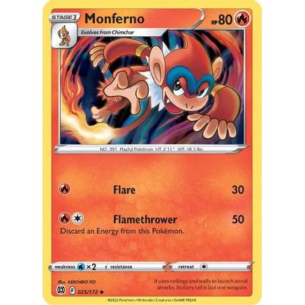 Monferno 25/172 - SWSH09 Brilliant Stars