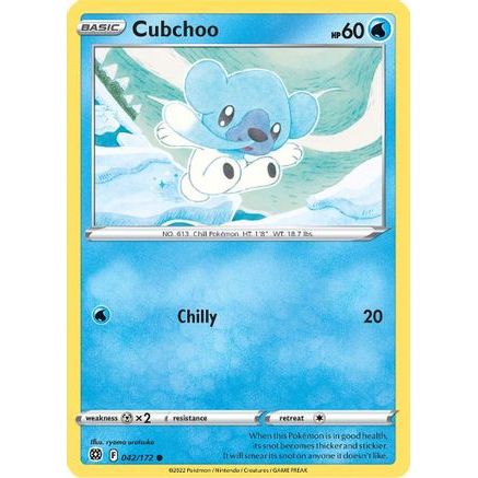 Cubchoo 42/172 - SWSH09 Brilliant Stars Reverse Holofoil