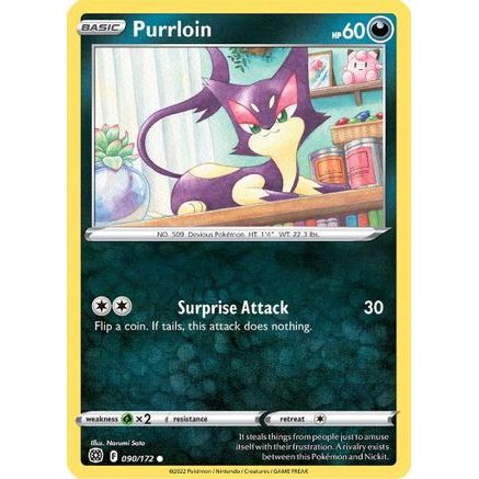 Purrloin 90/172 - SWSH09 Brilliant Stars