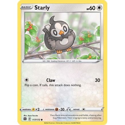 Starly 117/172 - SWSH09 Brilliant Stars