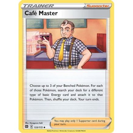 Cafe Master 133/172 - SWSH09 Brilliant Stars Reverse Holofoil