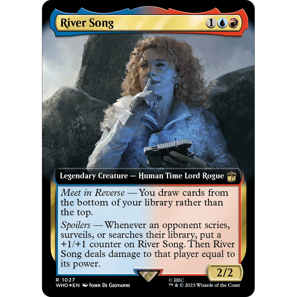 River Song (Extended Art) (Surge Foil) (WHO-1027) - Doctor Who: (Extended Art) Foil