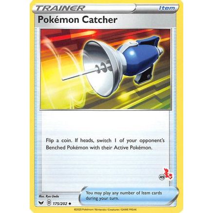 Pokemon Catcher - 175/202 (#49 Cinderace Stamped) - Battle Academy 2022