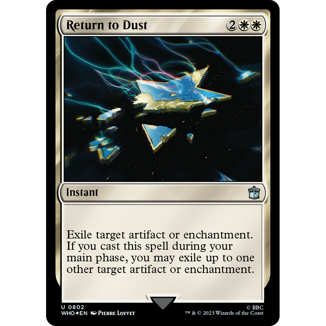 Return to Dust (Surge Foil) (WHO-802) - Doctor Who Foil
