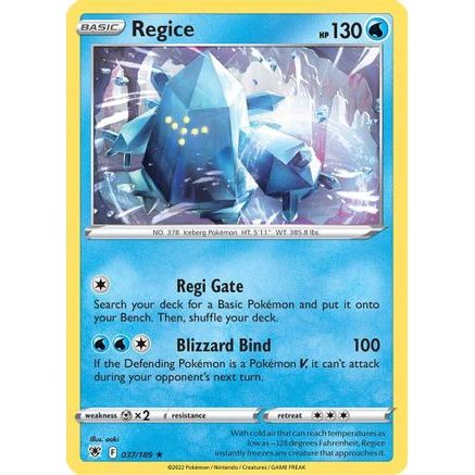Regice 37/189 - SWSH10 Astral Radiance