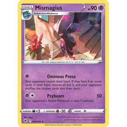 Mismagius 59/189 - SWSH10 Astral Radiance Reverse Holofoil