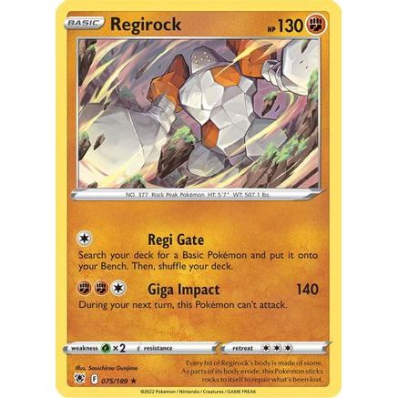 Regirock 75/189 - SWSH10 Astral Radiance