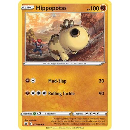 Hippopotas 79/189 - SWSH10 Astral Radiance Reverse Holofoil