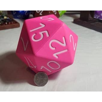 Big Foam Dice 4 inch D20's (11 colors) by Zucati: Yellow