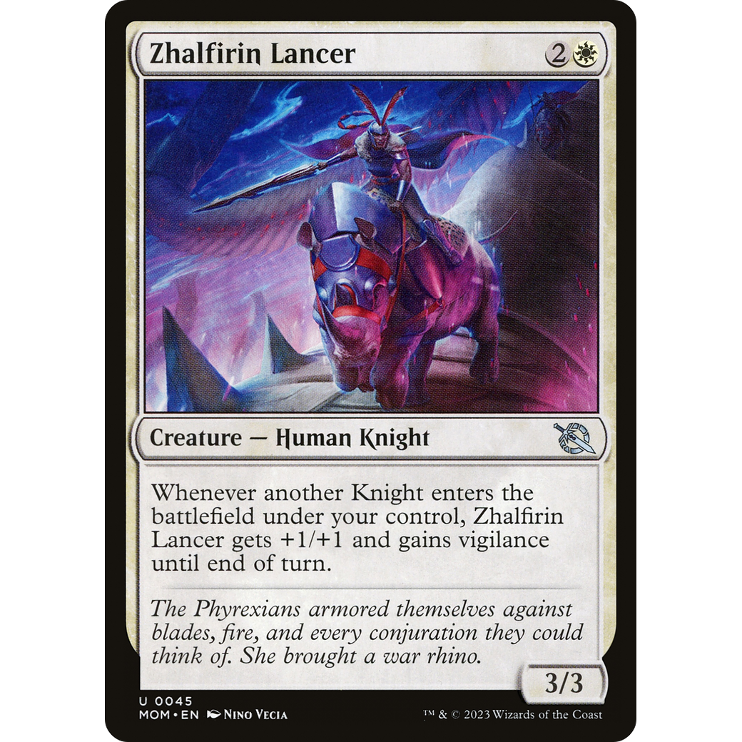 Zhalfirin Lancer (MOM-045) - March of the Machine Foil