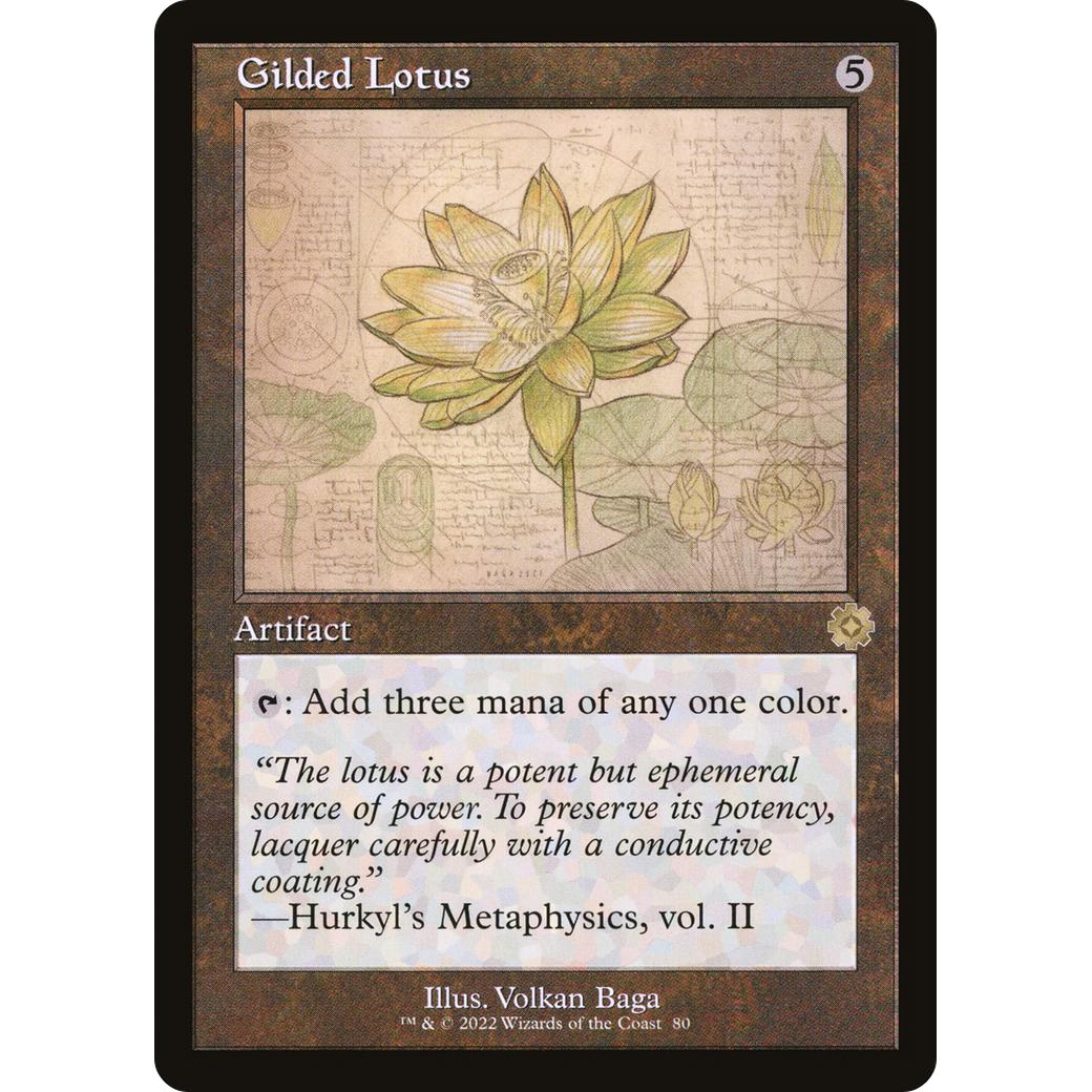 Gilded Lotus (Schematic) (BRR-080) - The Brothers' War Retro Artifacts