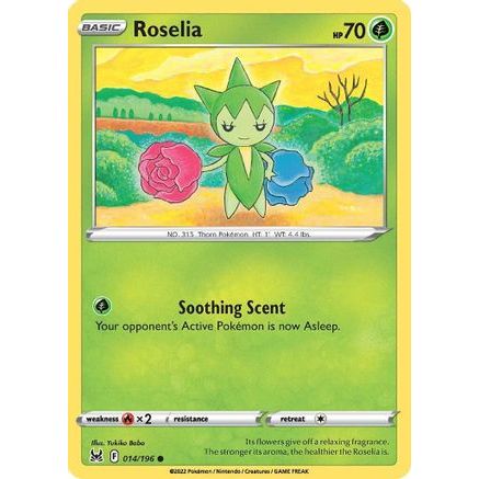 Roselia 14/196 - SWSH11 Lost Origin Reverse Holofoil